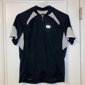 Louis Garneau XL black white cycling jersey